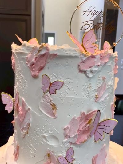 PINK-HAPPY-BIRTHDAY-CAKE | LAYERS OF LOVE VEGAN CAKES