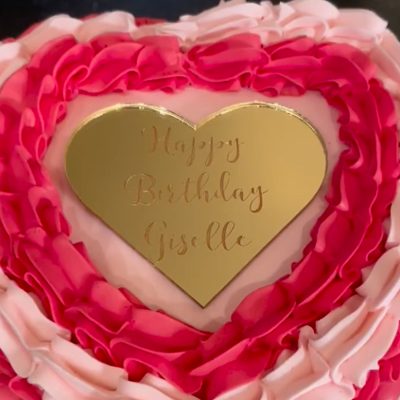 RED-BIRTHDAY-CAKE | HAPPY BIRTHDAY GISELLE | LAYERS OF LOVER VEGAN CAKES
